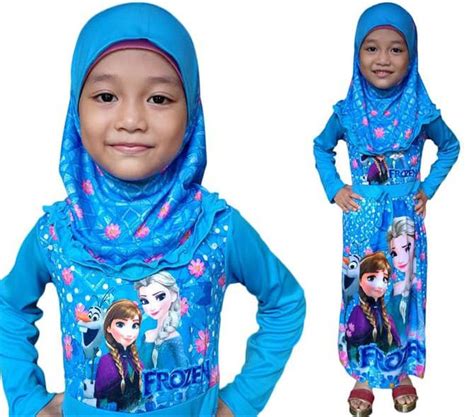 Koleksi Baju Gamis Anak Frozen Terbaru dan Terlaris 2021
